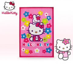 Tapis enfants HELLO KITTY - garçon et fille - rose (67 x 100 cm) - Décor-