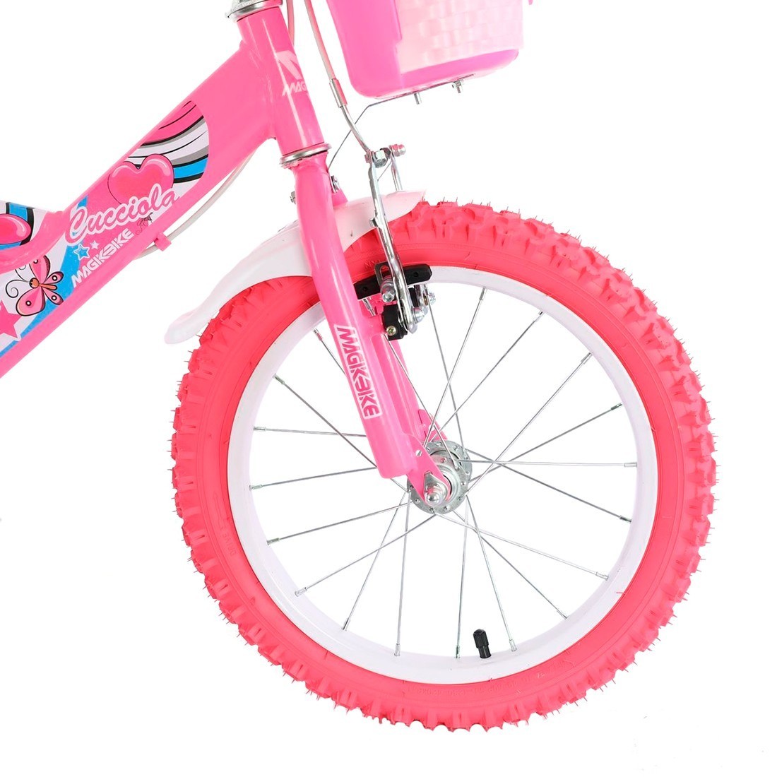 Vélo Magic Girl taille 12" UNICORN Line Age 3-5 ans roues et panier