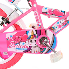 Vélo Magic Girl taille 12" UNICORN Line Age 3-5 ans roues et panier