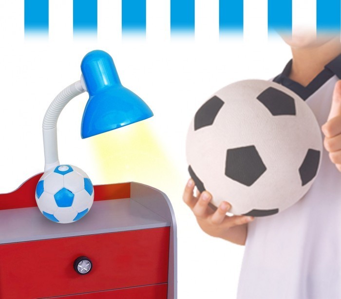 Lampe de bureau enfant pour les garçons et les filles -modèle ballon de football