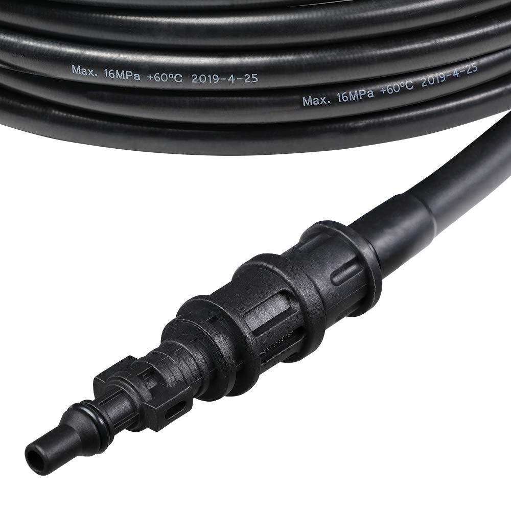 Mini sonde de purge 15m déboucheur haute pression et 4 adaptateurs anti-pliure