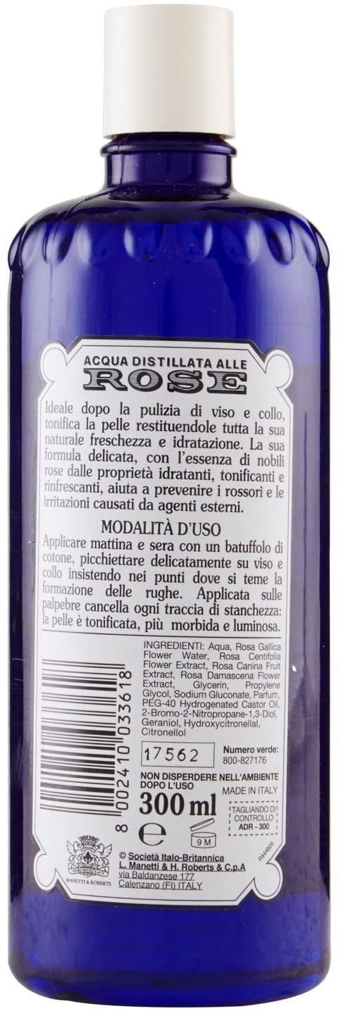 Le toner rafraîchissant à l'eau de rose 300 ml garde la peau jeune et souple