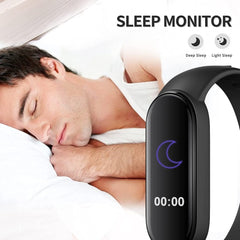 Bracelet Intelligent M6 Fitness Fonctions et Notifications Smartwatch 0.96"