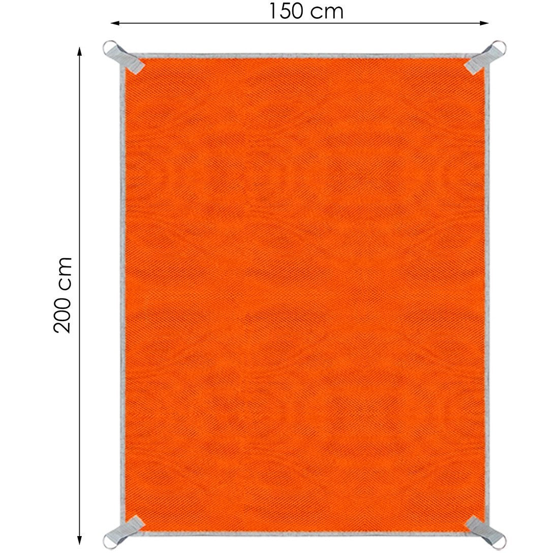 589236 Serviette de plage coupe-sable et coupe-vent 150x200cm avec pinces