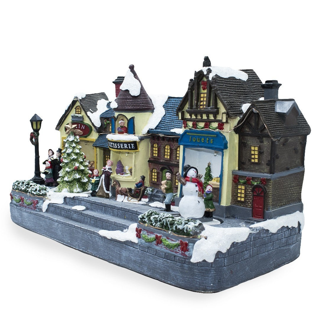 Village de Noël 361016 Carrousel avec Lumières, Sons et Mouvement 38x15x20