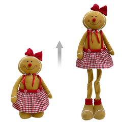 Décoration Femme pain d'épice 60cm 301103 Décoration de Noël avec lumières