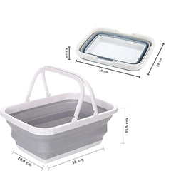 Panier polyvalent pliable avec poignées 605805 récipient économiseur 9 litres