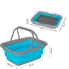 Panier polyvalent pliable avec poignées 605805 récipient économiseur 9 litres