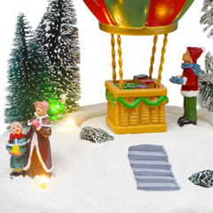 Village de Noël 34x23x22cm 361063 Décoration avec Lumières, Musique et Mouvement