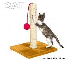 Sisal grattoir avec socle en bois pour les chats - jouet pour animal