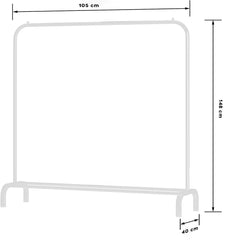 Portemanteau autoportant 210955 Multifonctionnel avec étagère de rangement