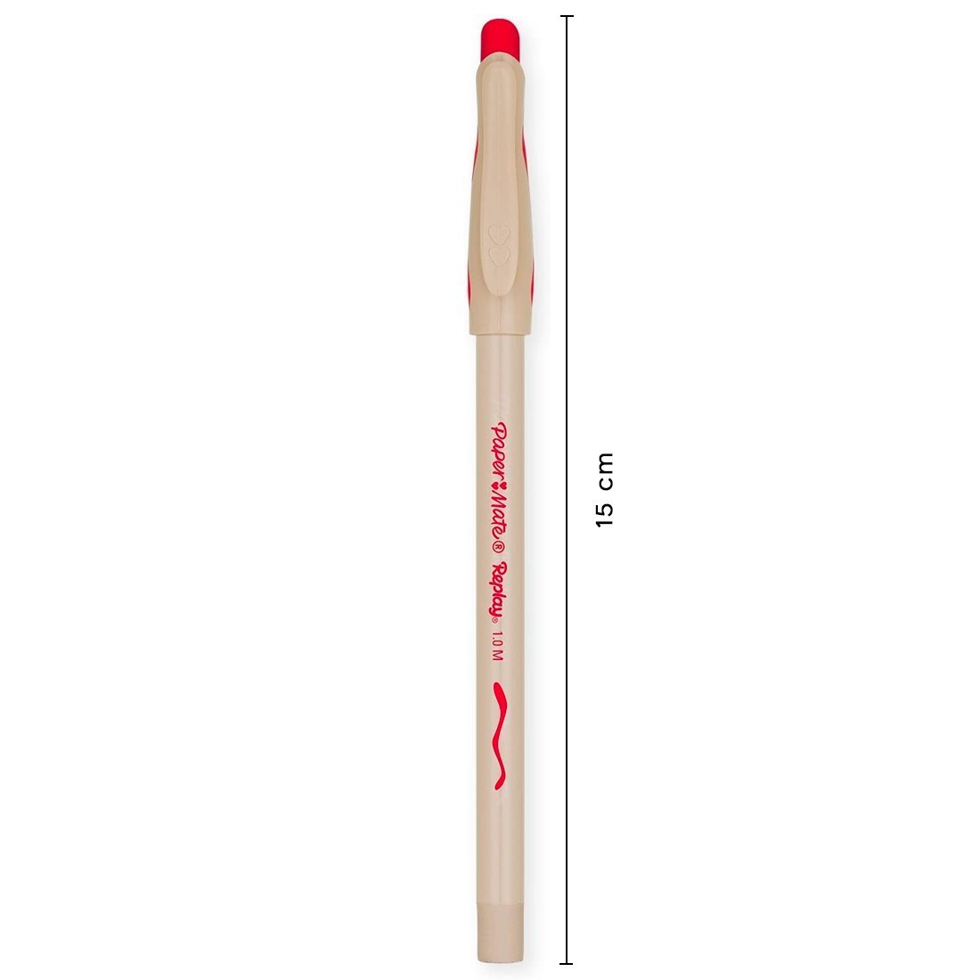Stylo effaçable Paper Mate rouge Lot de 12 pièces Pointe bille 1 mm