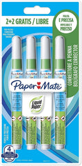 Lot de 4 stylos correcteurs liquides Paper Mate Liquid NP10 7ml