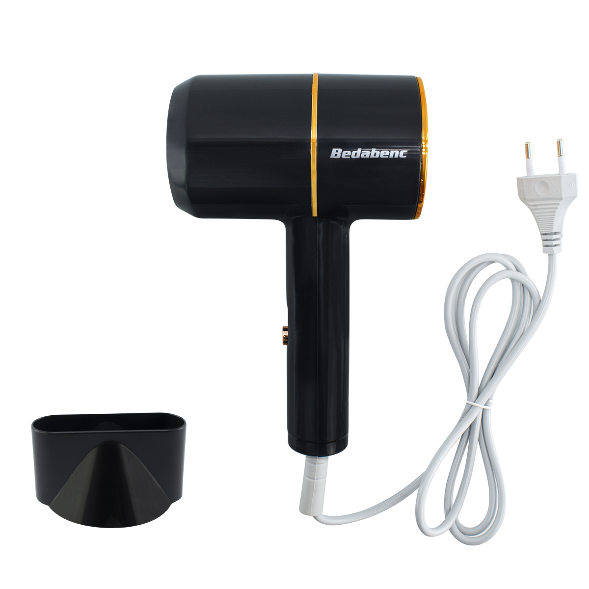 Mini Sèche Cheveux Voyage 1000W 12x20 cm Silencieux Phon 3 Températures