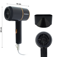 Mini Sèche Cheveux Voyage 1000W 12x20 cm Silencieux Phon 3 Températures
