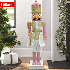 Casse-noisette soldat 392068 soldat rose 160Hcm avec sons et mouvements