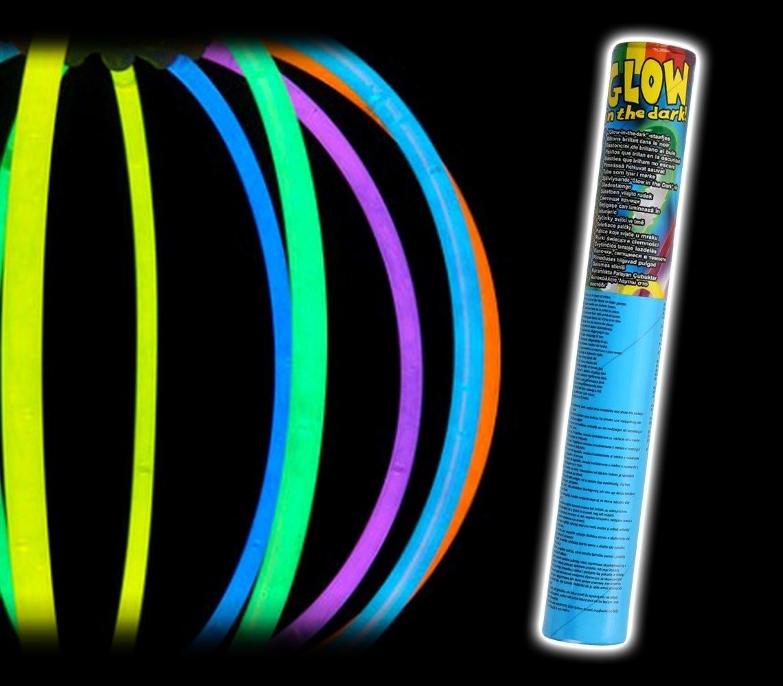 Lot de 15 Bracelet de couleur fluorescentes qui brillent à la lueur sombre DARK 