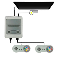 Super Mini SFC 496060 Console de jeu vidéo rétro pour 2 joueurs avec 620 jeux