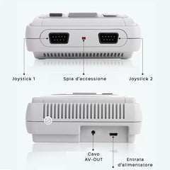 Super Mini SFC 496060 Console de jeu vidéo rétro pour 2 joueurs avec 620 jeux