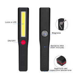 Mini lanterne de camping COB Lampe LED Lampe de secours avec aimant