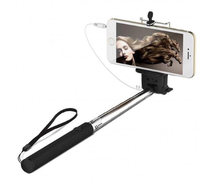Kit bâton de selfie avec bouton coulissant - extensible jusque 97 cm