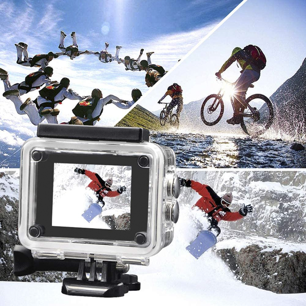 Action cam Full HD 1080P caméra de sport sous-marine jusqu'à 30 mt avec Kit