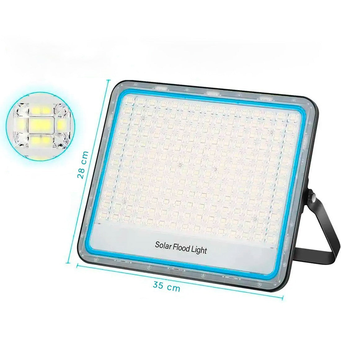 Phare LED Panneau Solaire Lampe 400W 79400 Crépuscule avec Télécommande IP66
