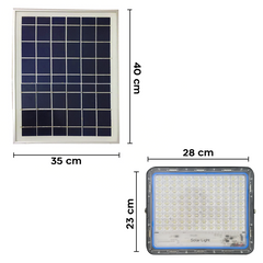 Phare LED panneau solaire lampe 300W 79300 crépuscule avec télécommande IP66