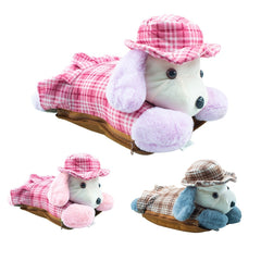 Bouillotte électrique peluche chien 439001 rechargeable avec poche