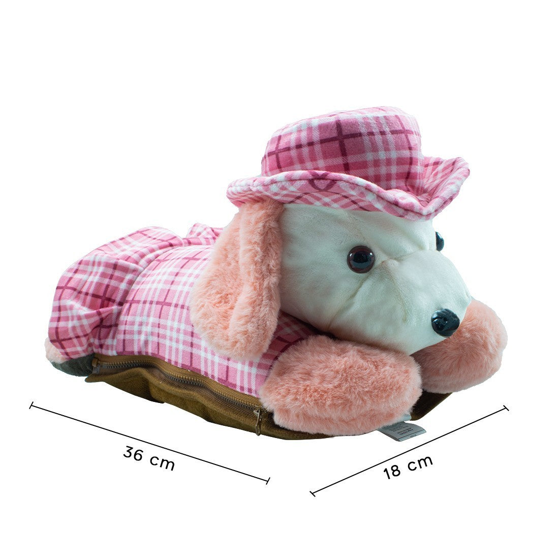 Bouillotte électrique peluche chien 439001 rechargeable avec poche
