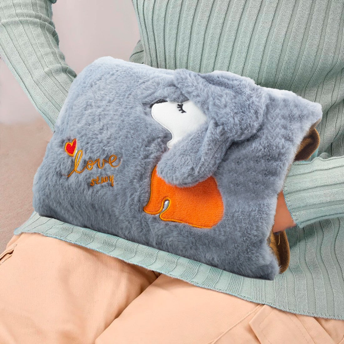 Bouillotte électrique mains 439004 rechargeable avec poche peluche