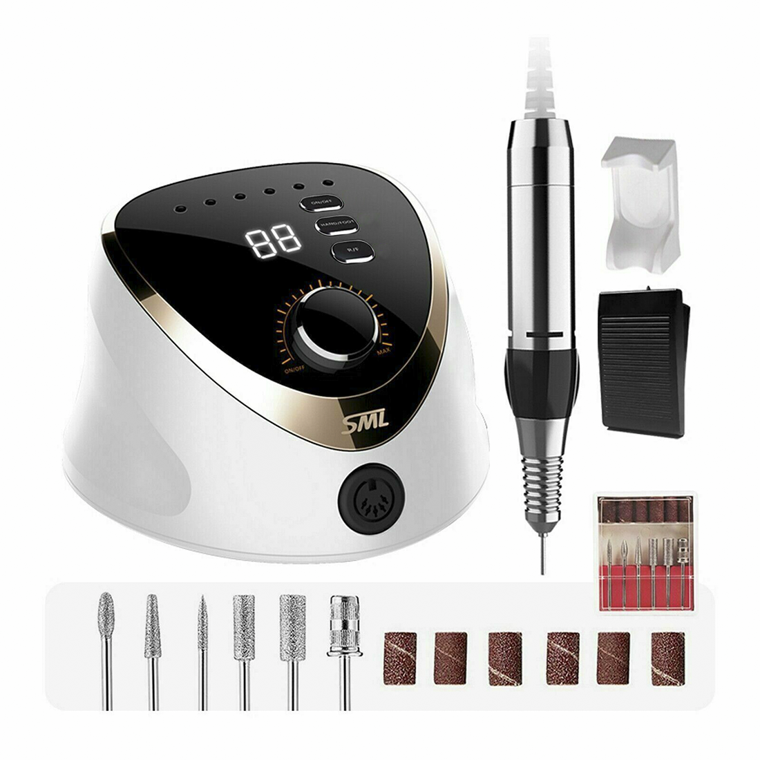 Perceuse à ongles SML 020139 Perceuse perceuse 35000 tours avec affichage LED