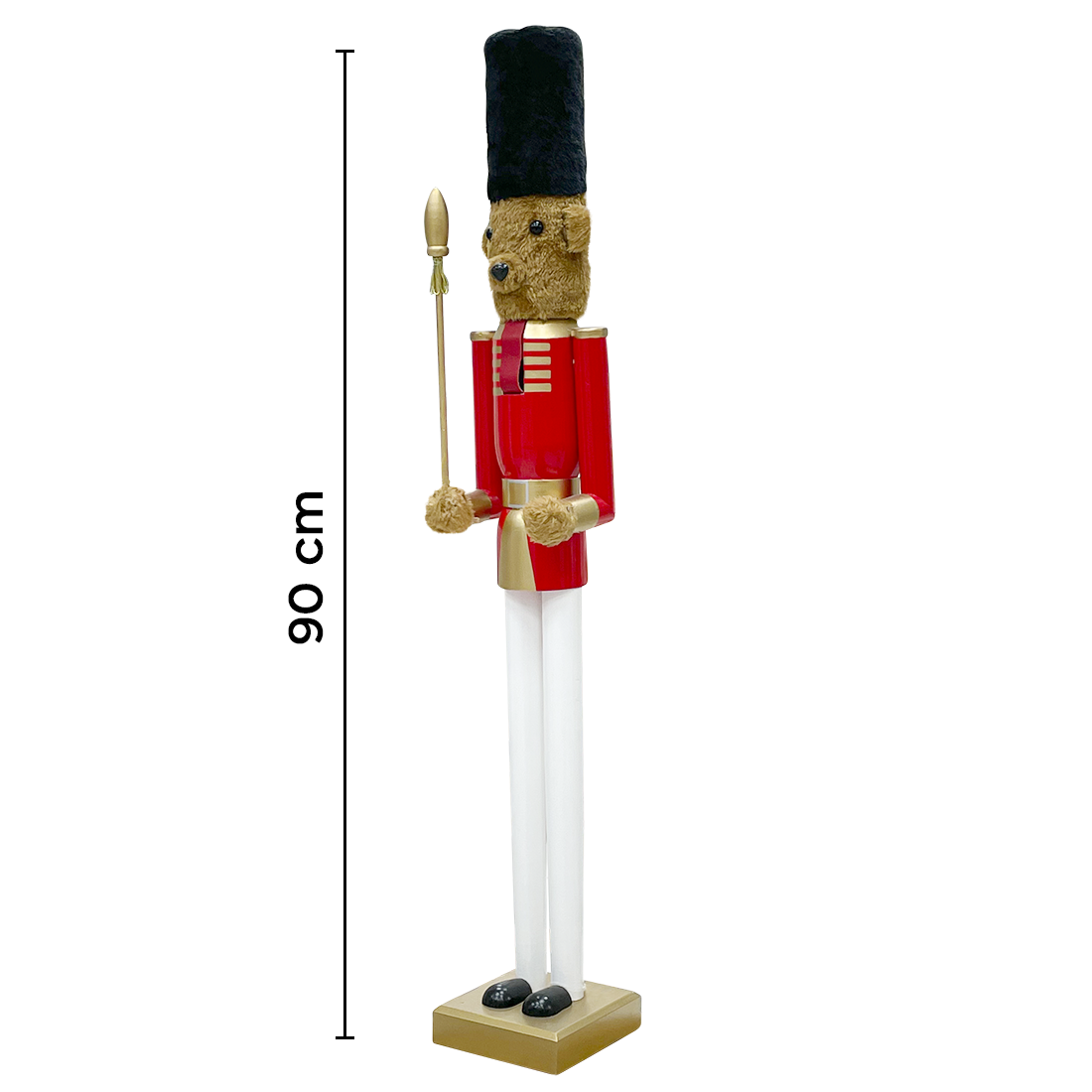 Casse-Noisette Ours 90H cm 433008 Décorations de Noël Soldat Rouge