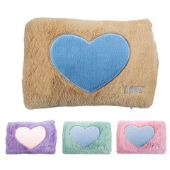 Bouillotte électrique avec poche peluche coeur 439005 rechargeable