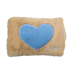 Bouillotte électrique avec poche peluche coeur 439005 rechargeable