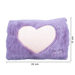 Bouillotte électrique avec poche peluche coeur 439005 rechargeable