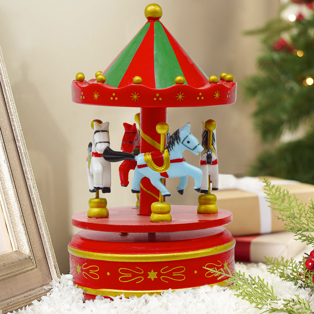 Carillon mobile Noël en bois 433049 ornement avec mouvement avec corde musicale