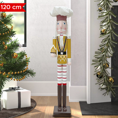Casse-Noisette Chef Soldat 120cm 433059 Décorations de Noël avec Maison