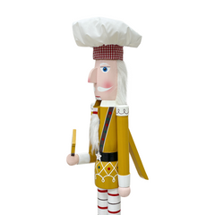 Casse-Noisette Chef Soldat 120cm 433059 Décorations de Noël avec Maison