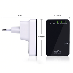Routeur répéteur sans fil amplificateur Wi-Fi 300 Mbps avec 2 ports LAN