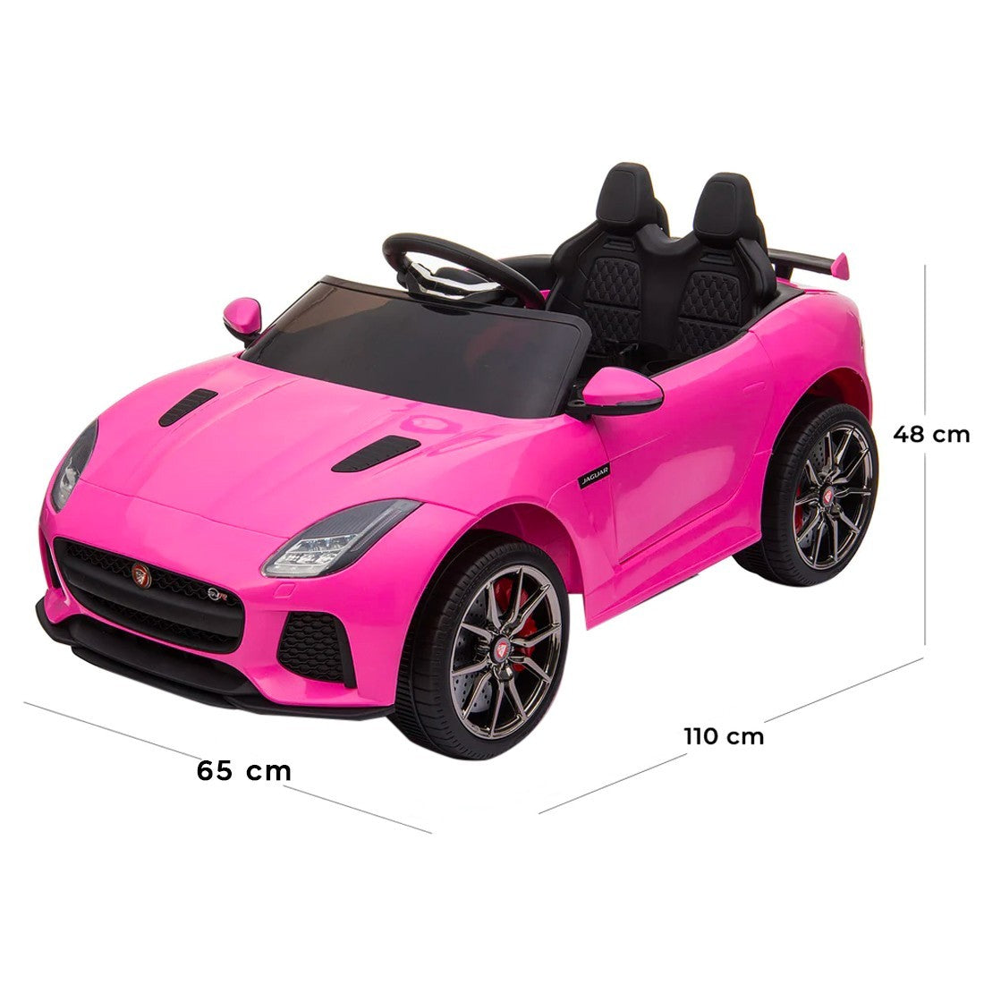 LT894 Voiture électrique Jaguar pour enfants siège en cuir F-Type 12V MP3