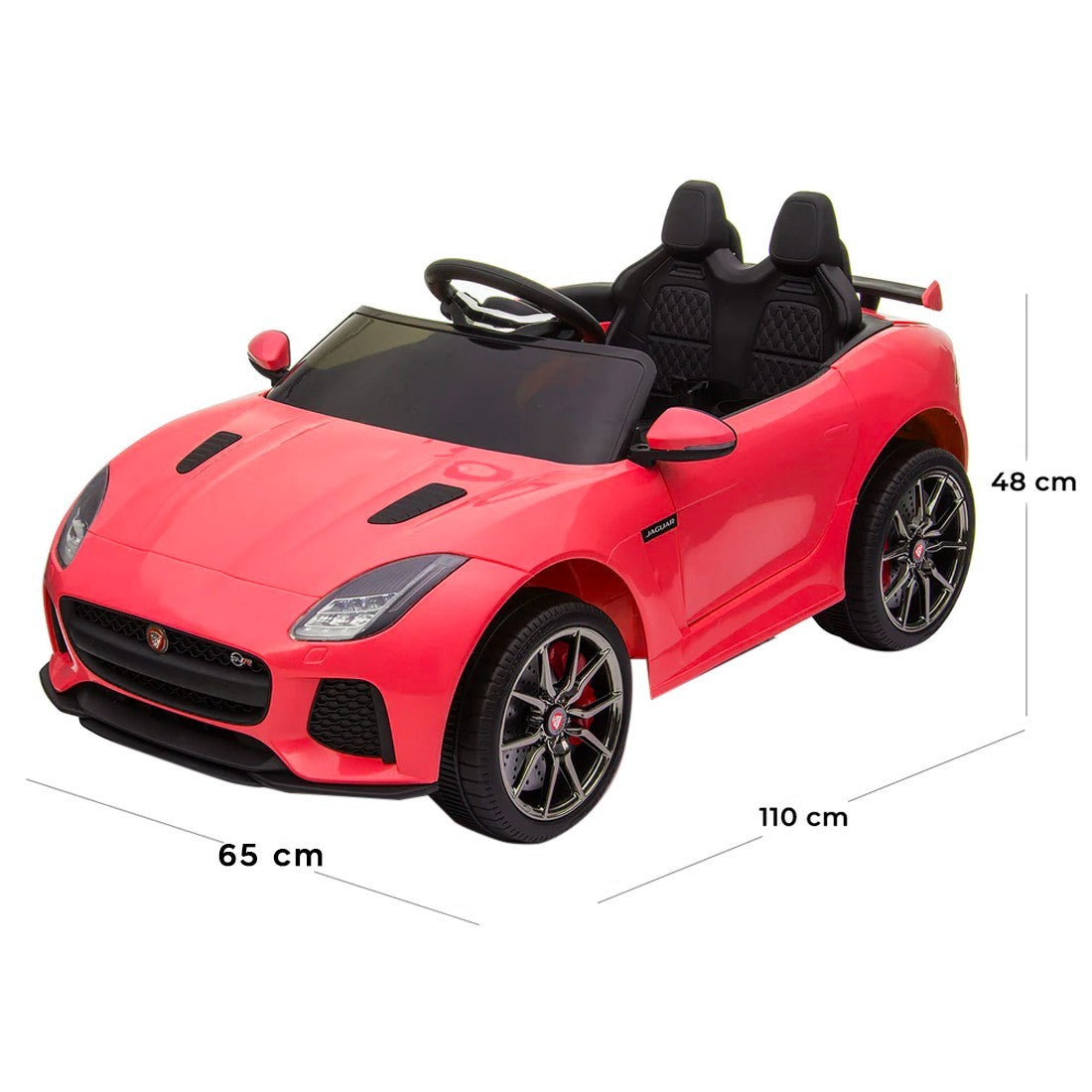 LT894 Voiture électrique Jaguar pour enfants siège en cuir F-Type 12V MP3