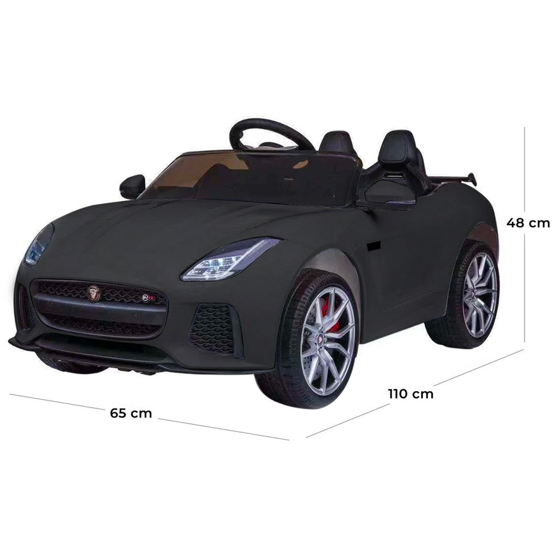 LT894 Voiture électrique Jaguar pour enfants siège en cuir F-Type 12V MP3