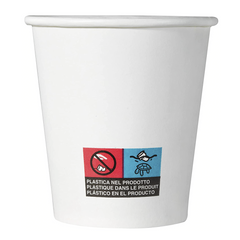 Pack de 150 gobelets à café jetables biodégradables colorés 75ml