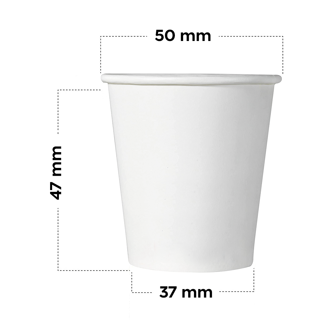Pack de 150 gobelets à café jetables biodégradables colorés 75ml