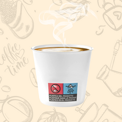 Pack de 100 gobelets à café jetables biodégradables colorés 75ml