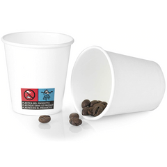 Pack de 50 gobelets à café jetables biodégradables colorés 75ml
