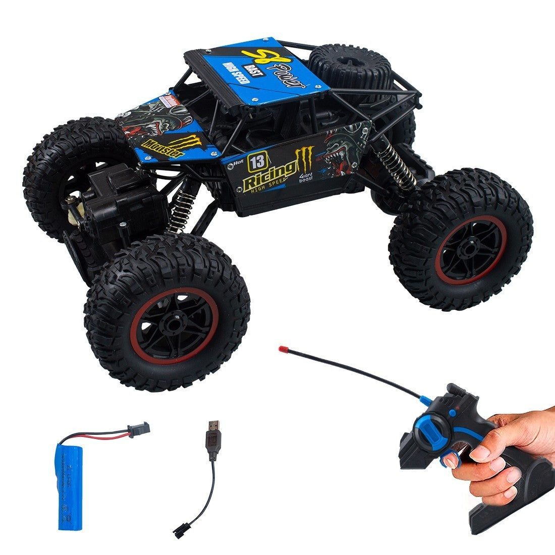 ROCK CRAWLER Voiture RC à l'échelle 1:14 Modèle à 4 roues motrices