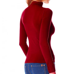 Pull à col montant mod.Maillot intérieur polaire thermique manches longues KATIA