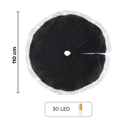 Sapin de Noël 301215 Tapis de sol pour sapin 110 cm Mini lumières LED